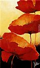 Famous Red Paintings - Three Red Poppies II